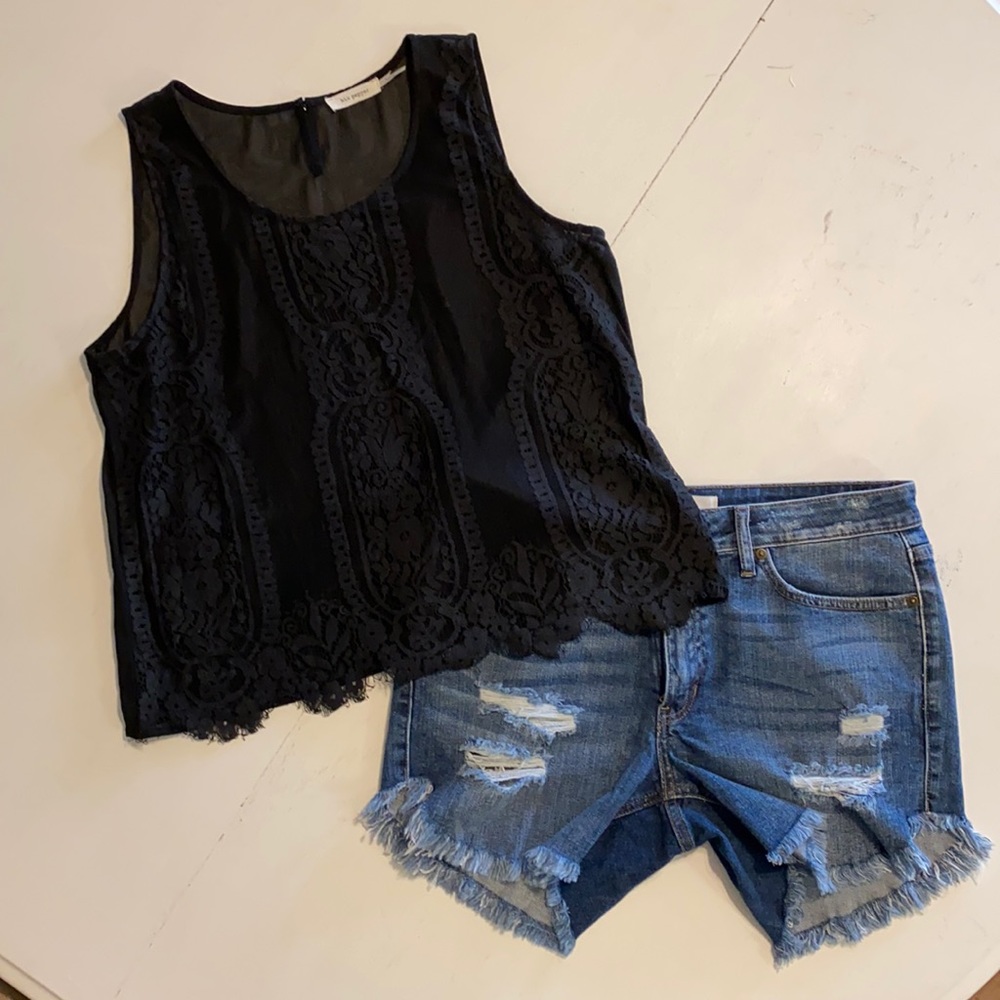 Blu Pepper Lace Top